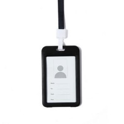 ID Badge Holders with Detachable Neck Lanyard Strap