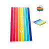 Vertical Rainbow Beach Towel