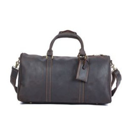 Cowhide Leather Travel Luggage Bag