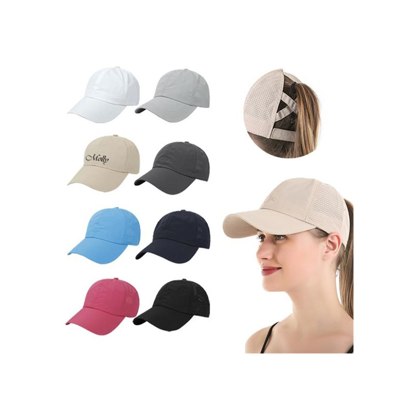 Breathable Mesh Ponytail Baseball Cap