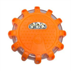 LED Road Flares Emergency Disc Roadside Safety Light With Pouch Bag