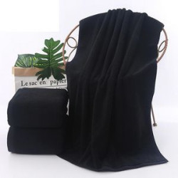 Cotton White/Black Towels