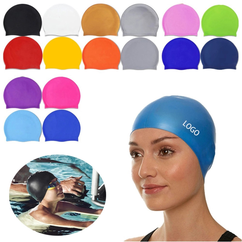 Durable Silicone Swimming Cap High Elasticity