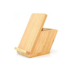 Bamboo Wireless Charging Desk Organizers