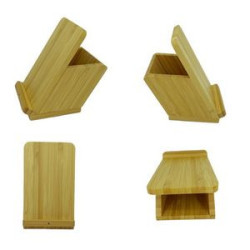Bamboo Wireless Charging Desk Organizers
