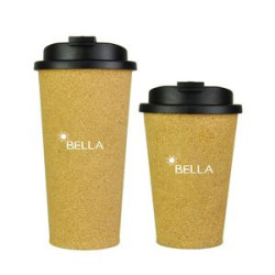 Cork Coffee Mug With Lid 10Oz 14Oz