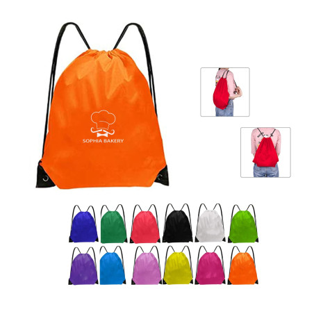 210D Polyester Drawstring Backpack