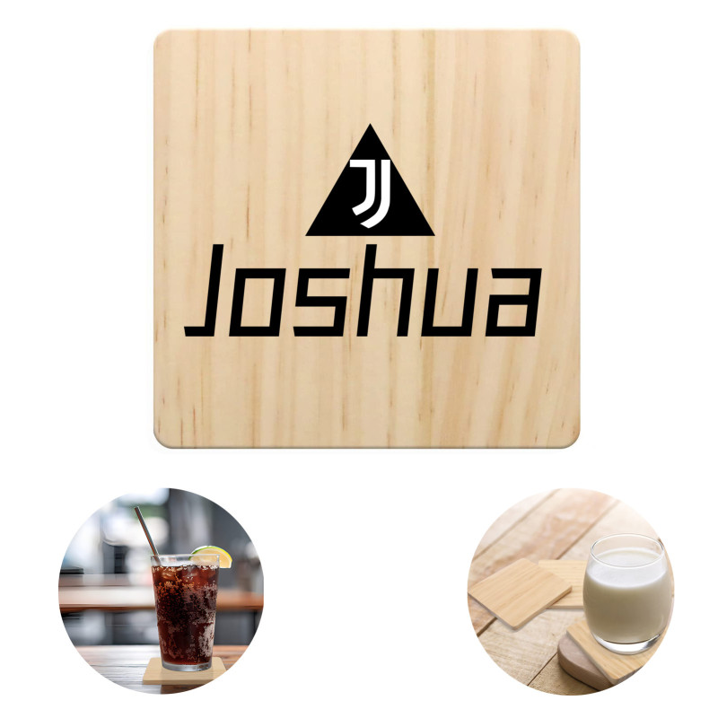 Square Beech Wooden Cup Coasters