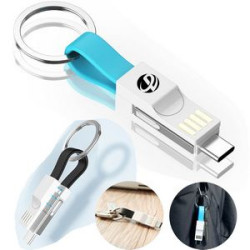 Cable Keychain 3in1 Short Fast Charging Cord
