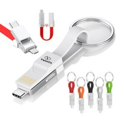 Cable Keychain 3in1 Short Fast Charging Cord