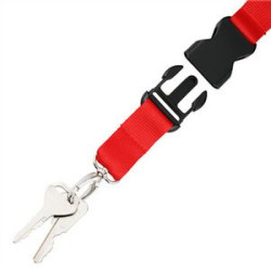 0.75" Diameter Lanyard With Quick Release Clip