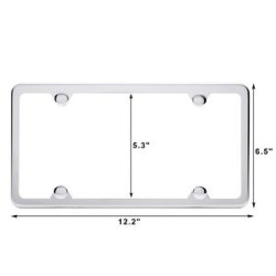 Plate frame American gauge stainless steel protective jacket