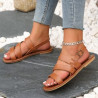 Women's Solid Color Flat Sandals