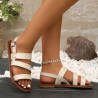 Women's Solid Color Flat Sandals