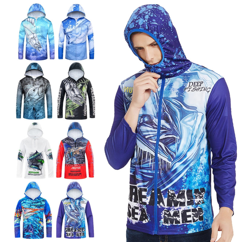 Long Sleeve Sun Protection Upf 51+ Moisture Wicking T-Shirts