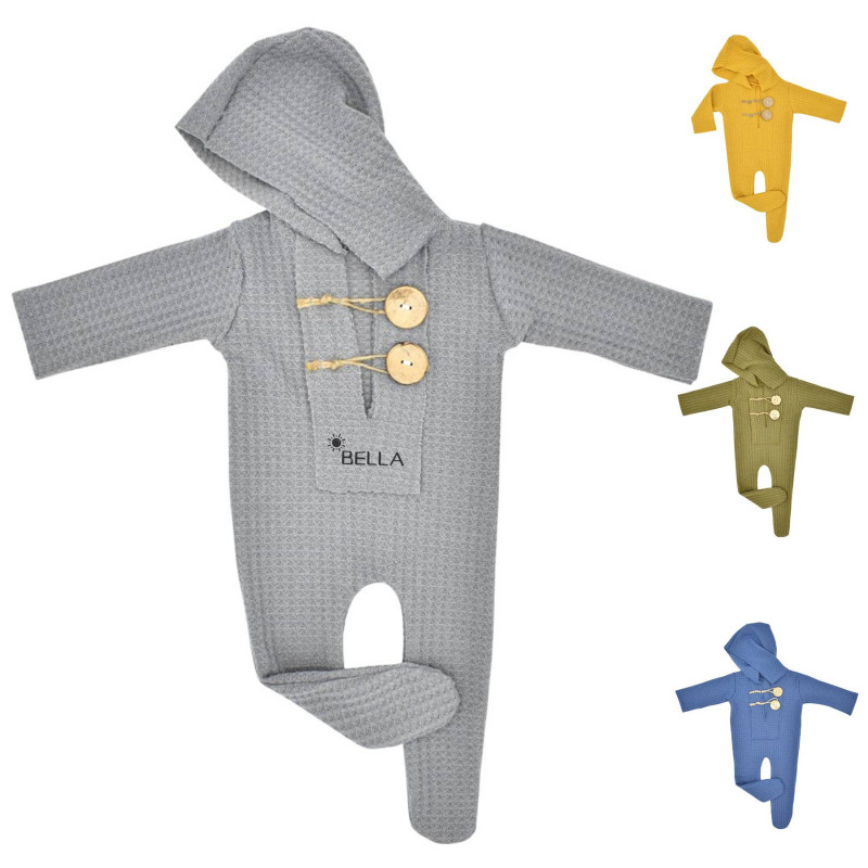 Baby knitted one-piece studio photo suit