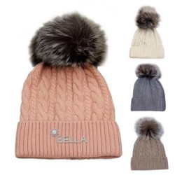 Cable knit beanies