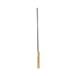 Wooden Handle Stainless Steel Barbecue Stick