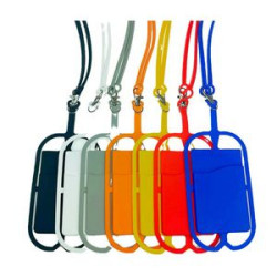 Silicone Lanyards with Phone Holder and Wallet