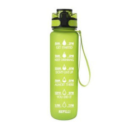 32 Oz. Motivational Sports Water Bottle with Time Mark