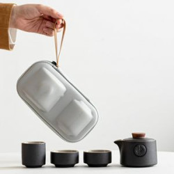 Ceramic Portable Travel Tea Set