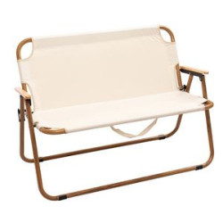 45"H Loveseat Style Double Camp Chair With Steel Frame