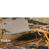 45"H Loveseat Style Double Camp Chair With Steel Frame