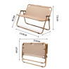 45"H Loveseat Style Double Camp Chair With Steel Frame