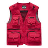 Men's Solid Sleeveless Jacket W/ Multi Pocket