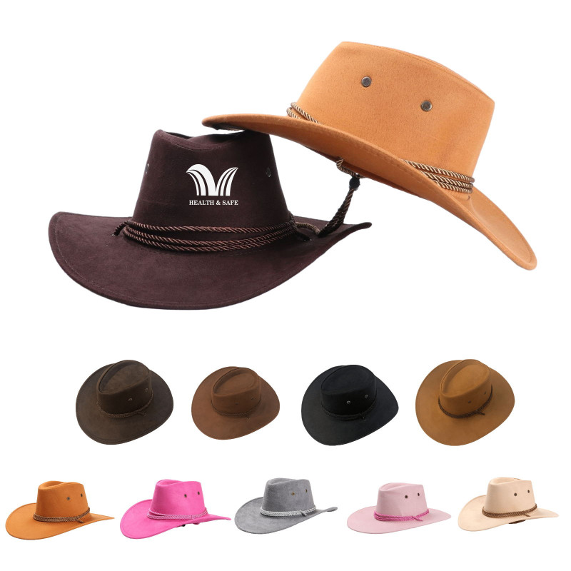 Felt Cowboy Hat With Draswtring