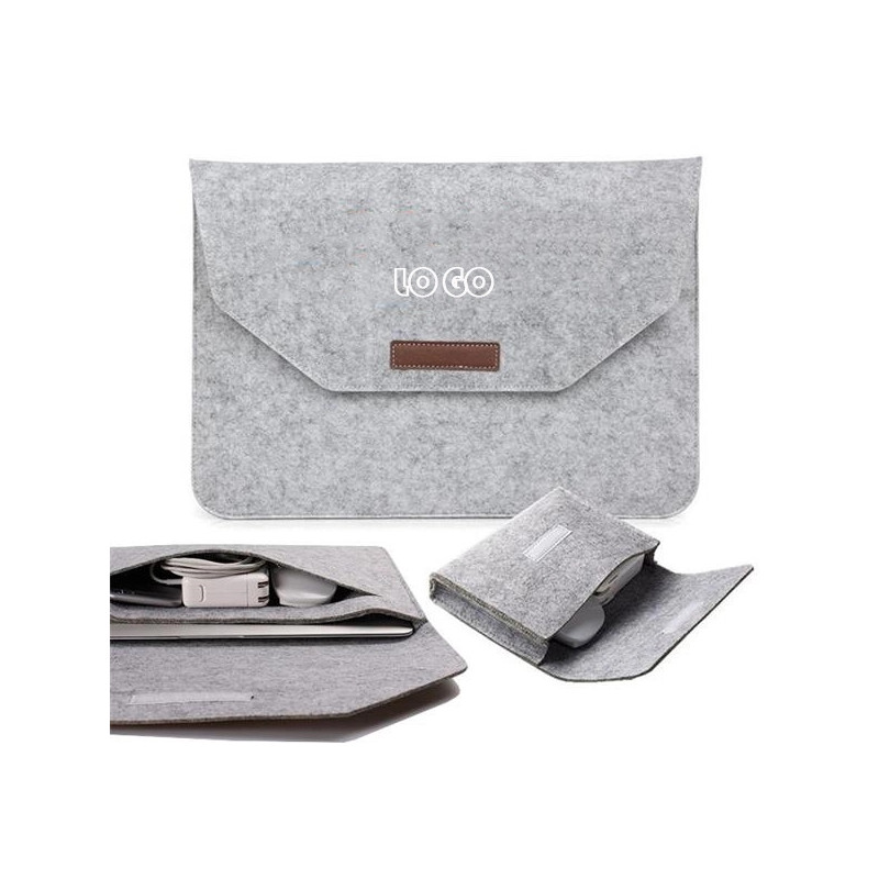 Two-in-One Felt Laptop Sleeve Closure & Kit Box