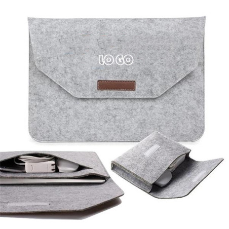 Two-in-One Felt Laptop Sleeve Closure & Kit Box