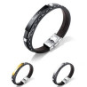 Stainless steel smooth cowhide bracelet