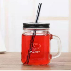 16Oz Handle Glass Mason Jar