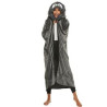 Poncho Hooded Blanket Wrap Fleece