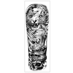 Waterproof Temporary Arm Tattoo Stickers 22.83"X7.1"