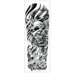 Waterproof Temporary Arm Tattoo Stickers 22.83"X7.1"