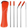 Reusable Stainless Steel Straw With Removable Silicone Tips
