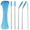 Reusable Stainless Steel Straw With Removable Silicone Tips
