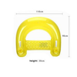 Inflatable Chair Floats Floating Loungers with Cup Holders