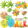 Decorative Cocktail Umbrella Toothpicks