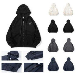 Adult Cotton/Polyester Zipped Fleece Hoodie