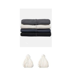 Adult Cotton/Polyester Zipped Fleece Hoodie