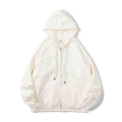 Adult Cotton/Polyester Zipped Fleece Hoodie
