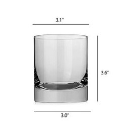 10 oz Clear Thick Base Whiskey Ice Hockey Cup Glasses