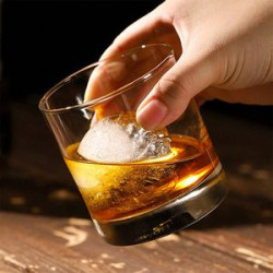 10 oz Clear Thick Base Whiskey Ice Hockey Cup Glasses