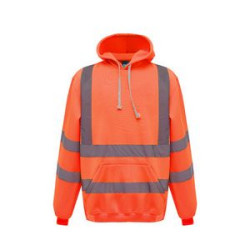 Winter Proof Fleece Reflective Hooded Sweatshirt