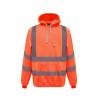 Winter Proof Fleece Reflective Hooded Sweatshirt