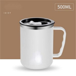 Double Stainless Steel Mug With Handle
