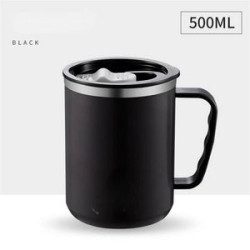 Double Stainless Steel Mug With Handle